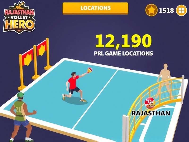 Authentic Rajasthani Settings in Game Rajasthan Volley Hero Game Locations